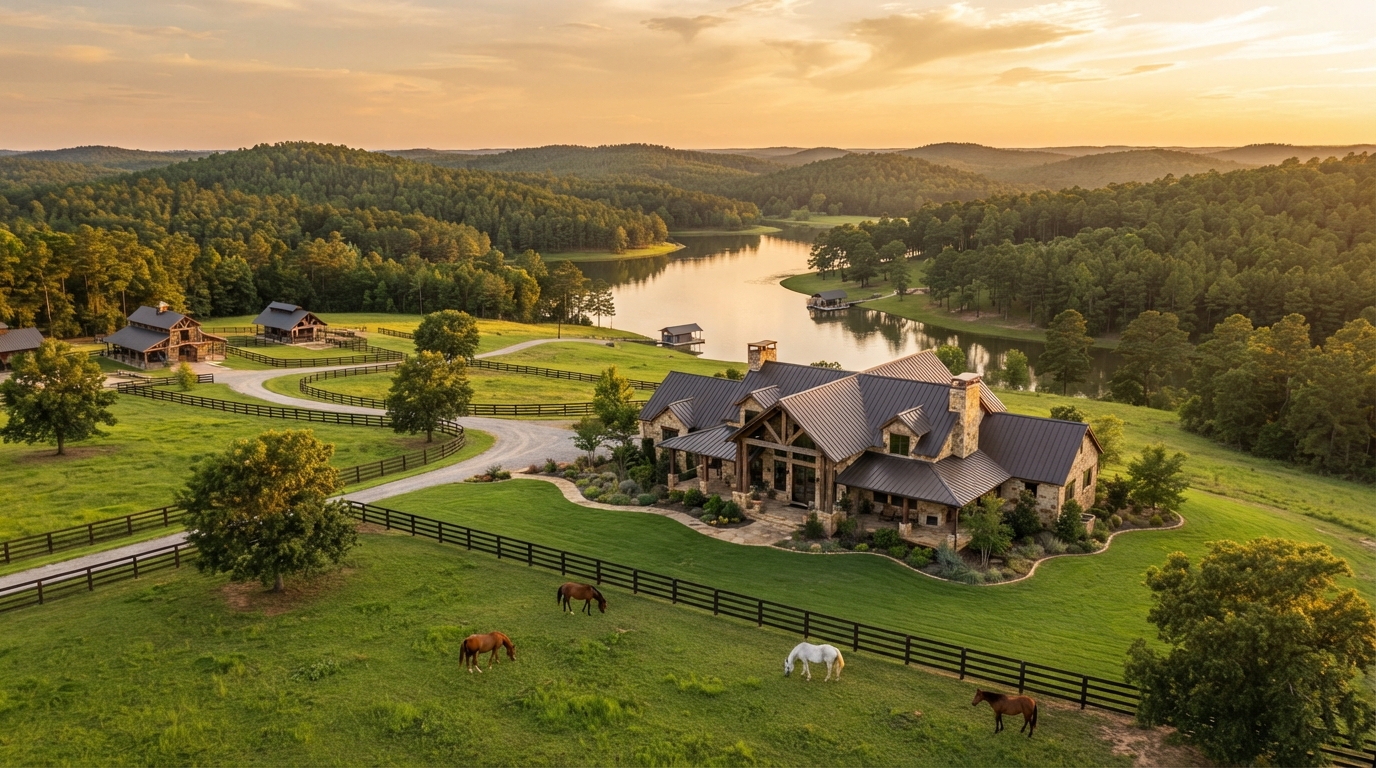 Cross Pines Ranch Custom Estate in East Texas