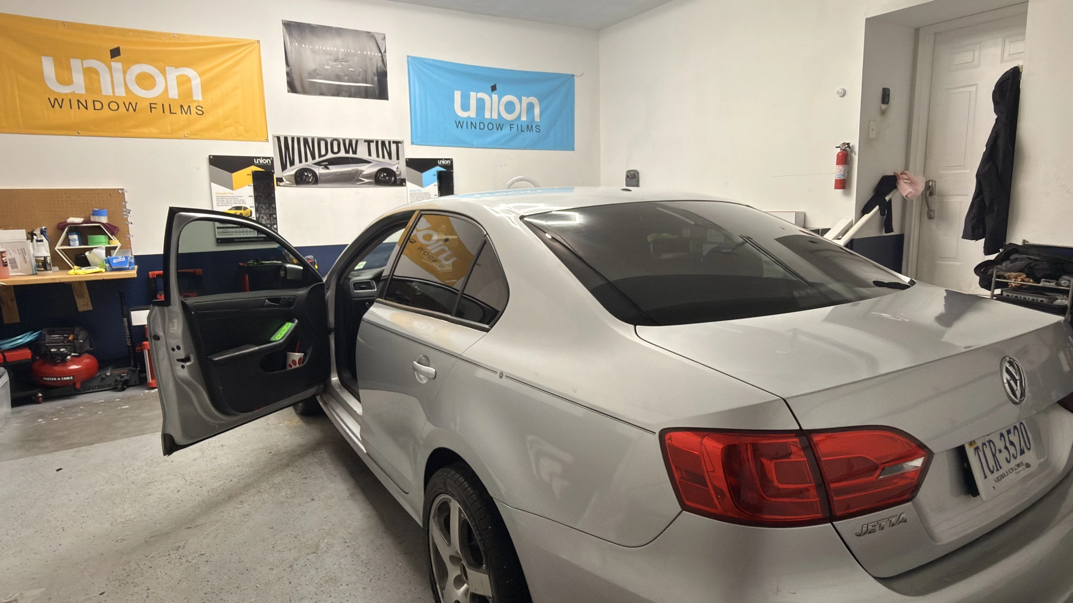 Window tint installation 2