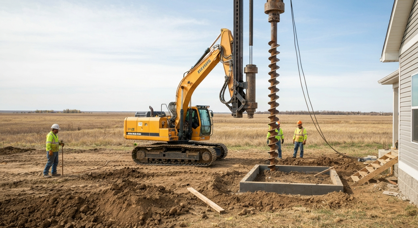 Helical Pile Installation