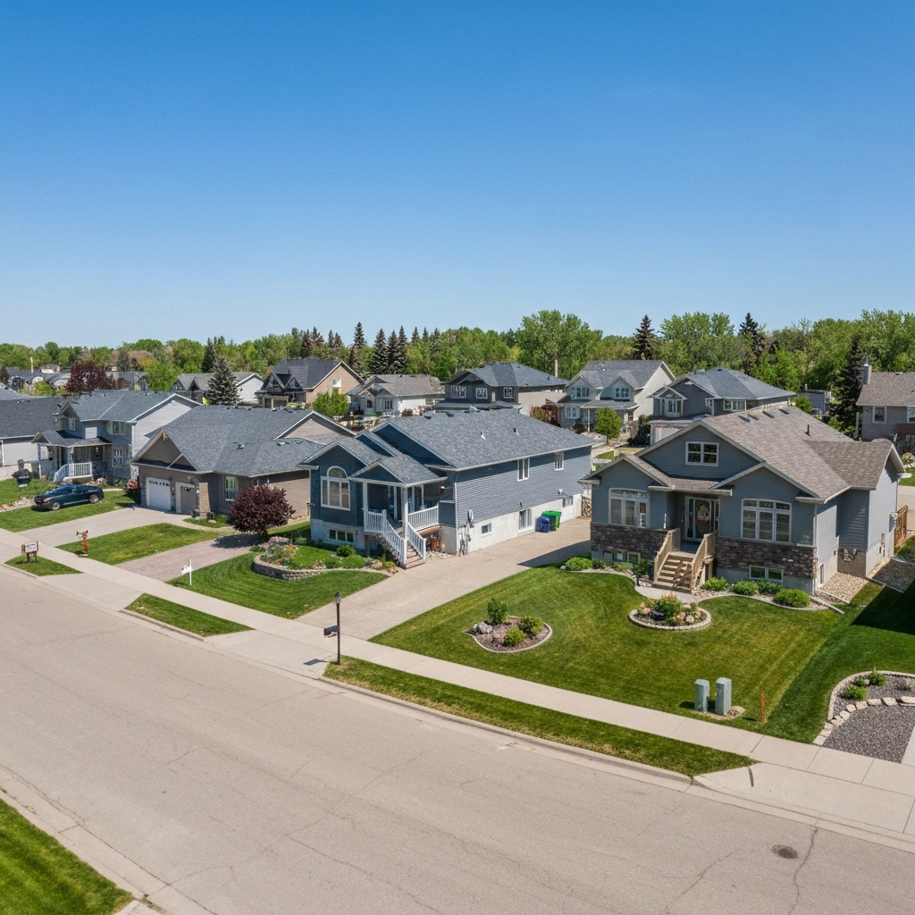 Residential homes in Saskatoon, Saskatchewan