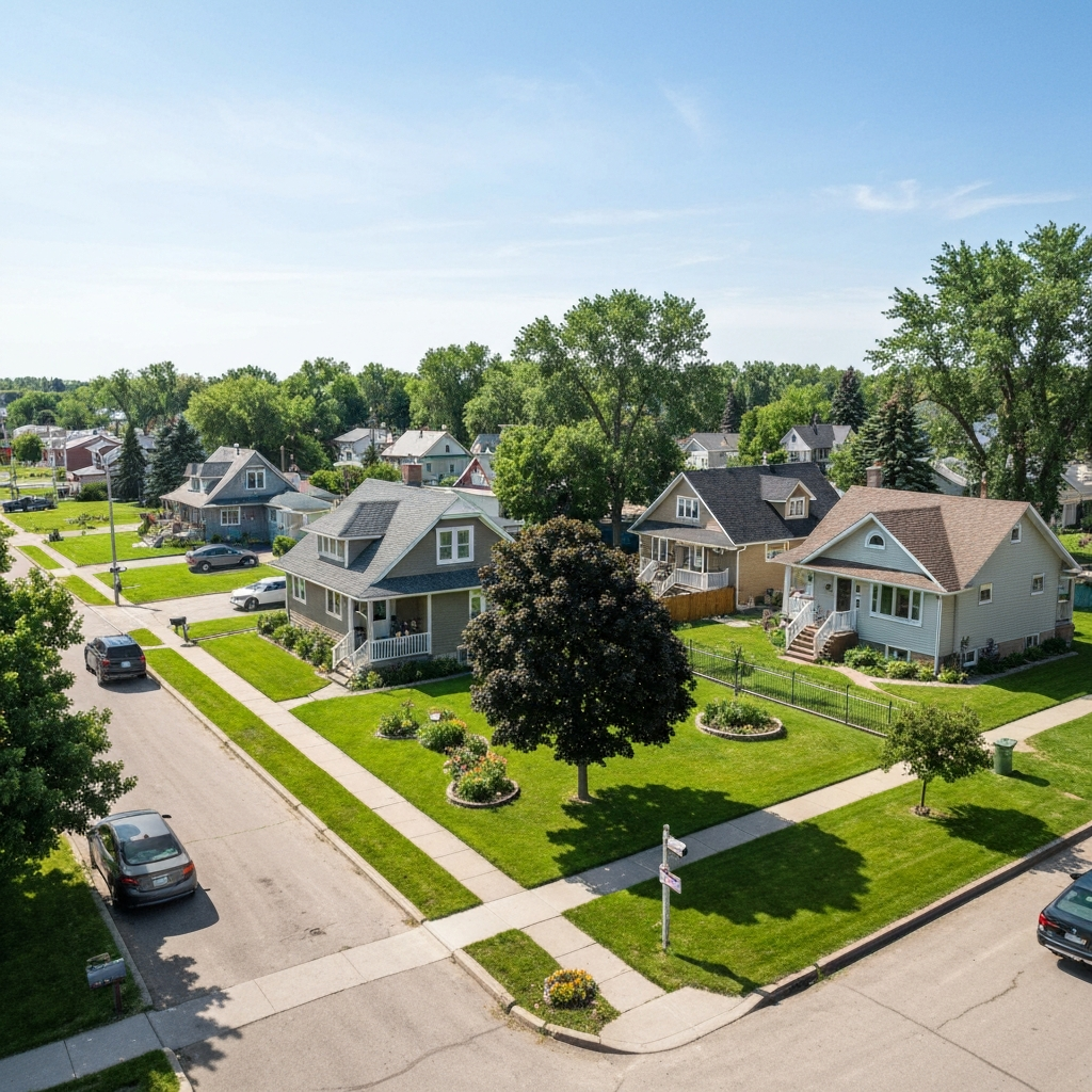 Classic prairie homes in Yorkton, Saskatchewan