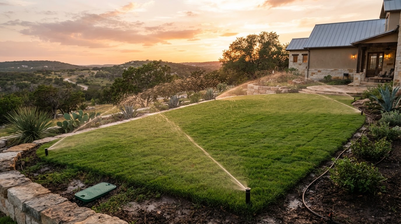 Irrigation system installation in Austin, Texas