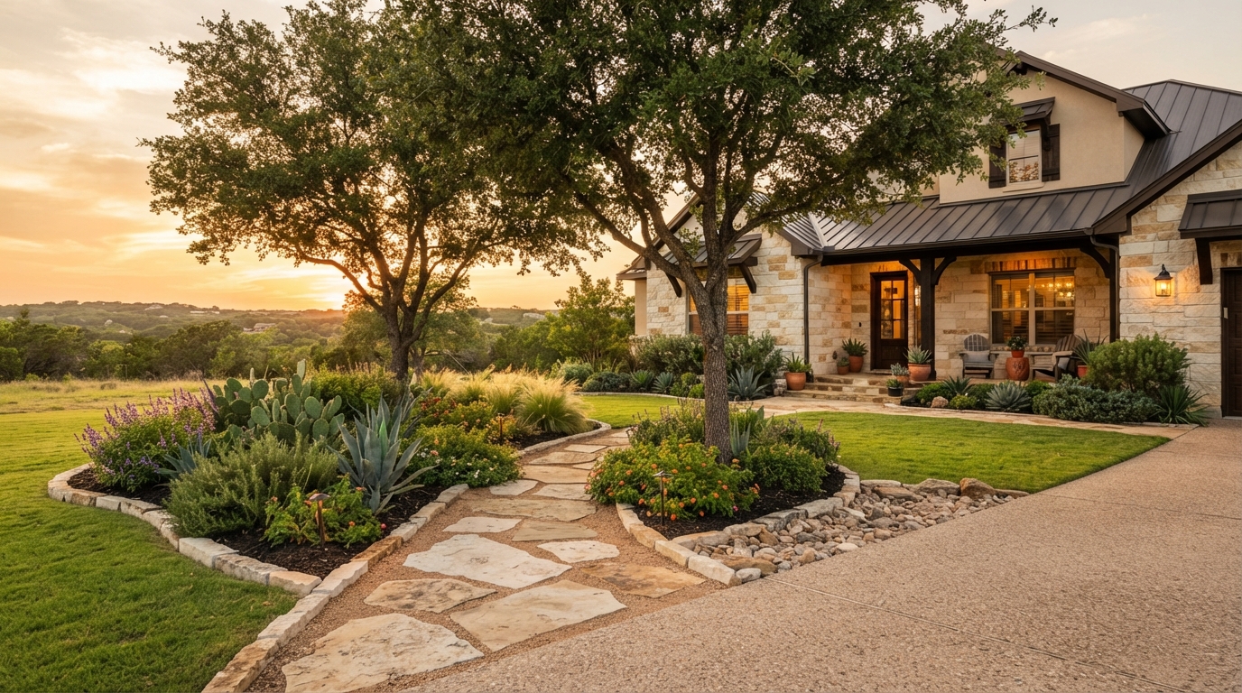 Landscape design in Leander, TX