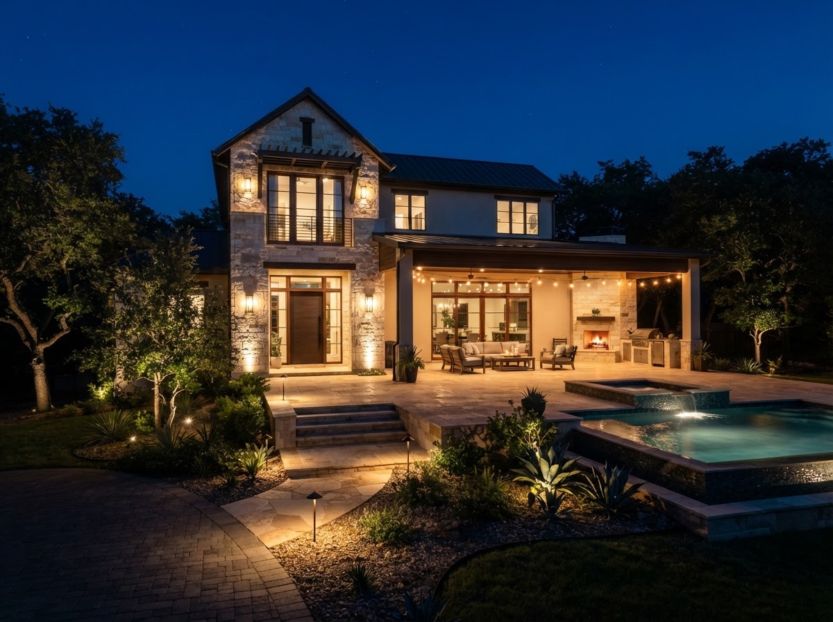 Rollingwood landscape lighting project