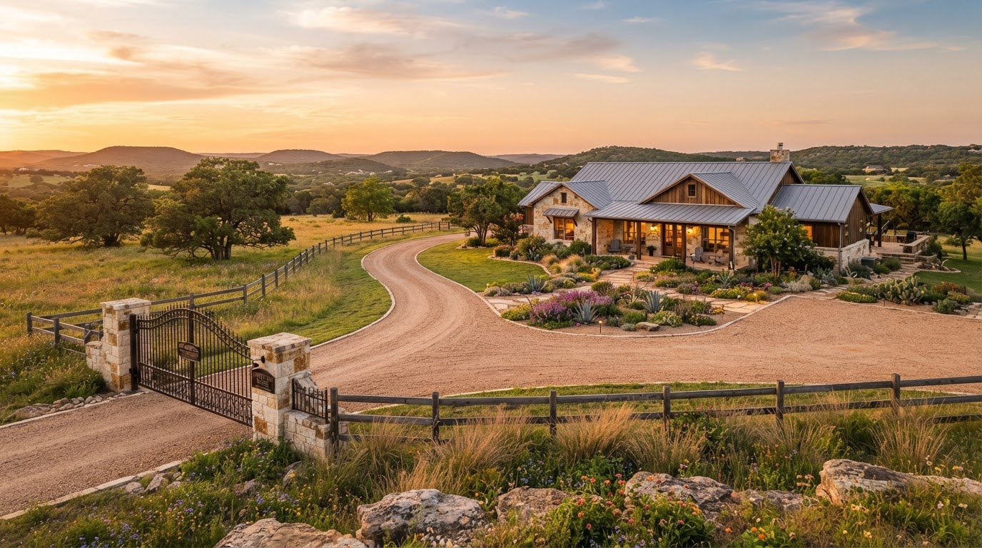 Landscape design in Liberty Hill, TX