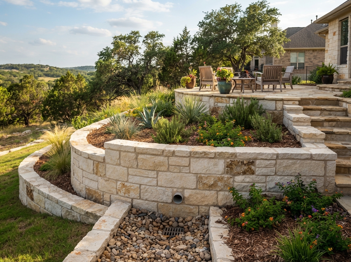 Hardscape project in Cedar Park