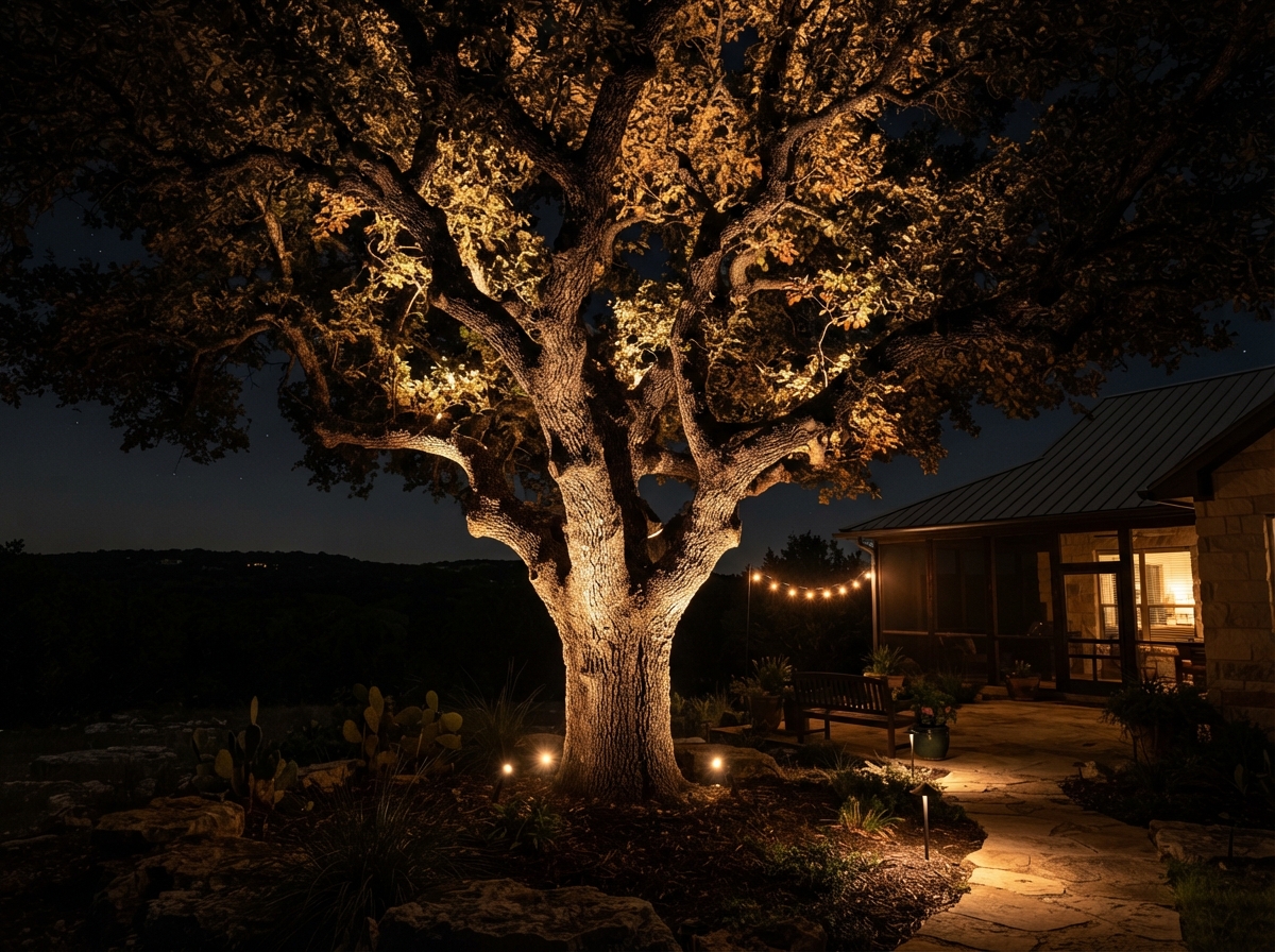 Uplighting Trees