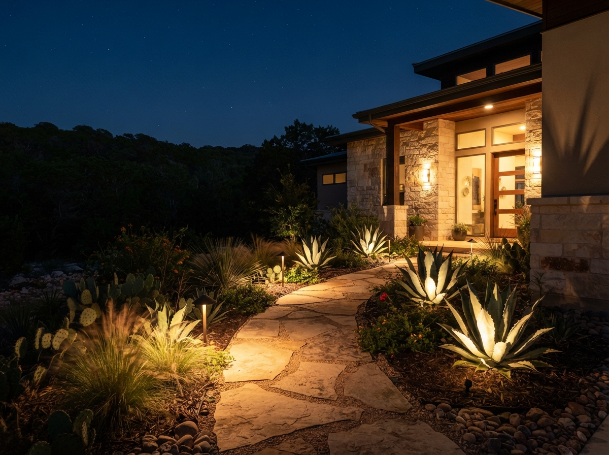 Lost Creek landscape lighting project