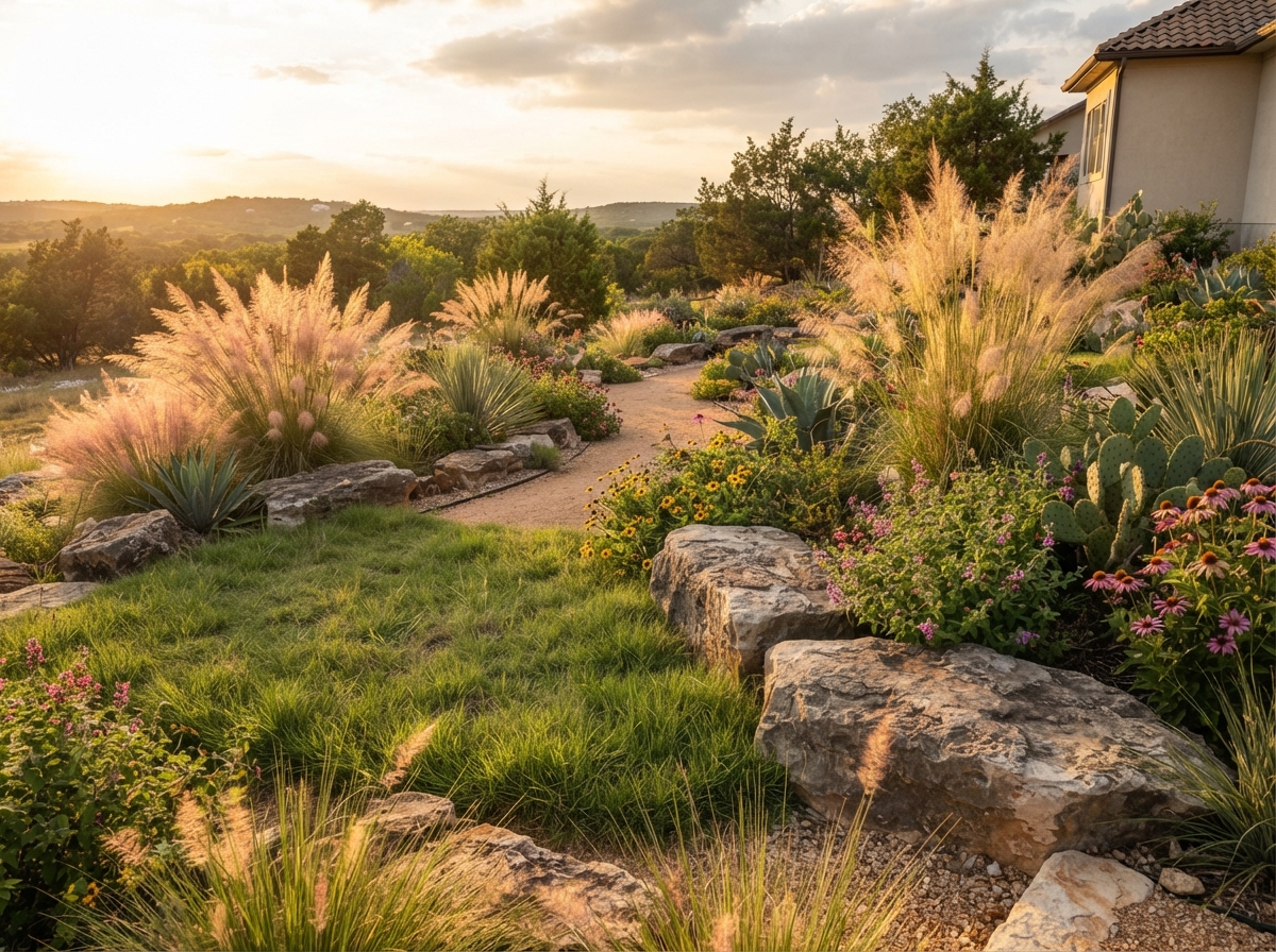 Xeriscape project in Leander