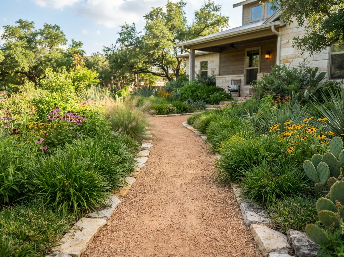 Xeriscape project in Austin