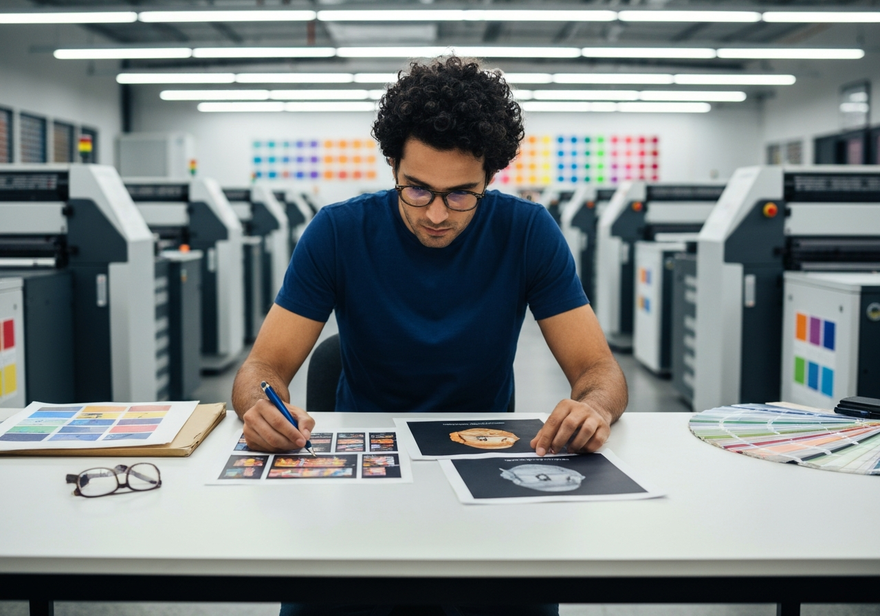 Reviewing print artwork
