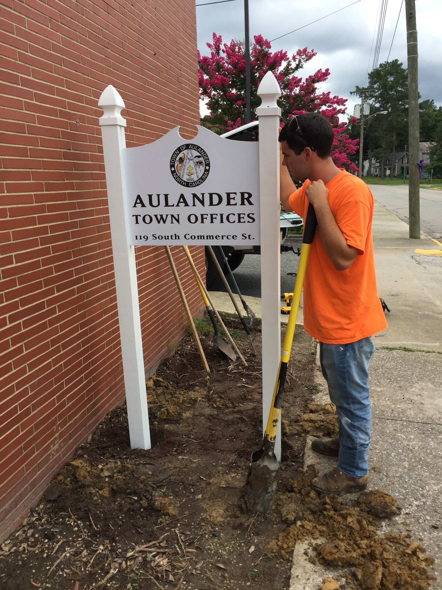 Town Office Sign