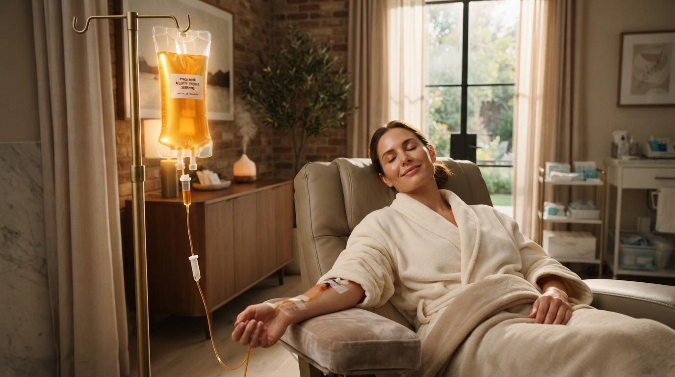 Glutathione IV Drip administered at Bold Slim Pretoria wellness studio