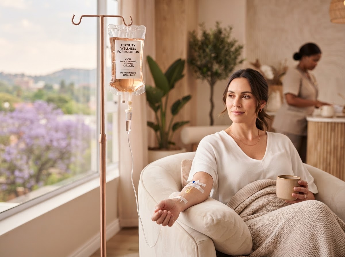 Fertility IV Drip administered at Bold Slim Pretoria wellness studio