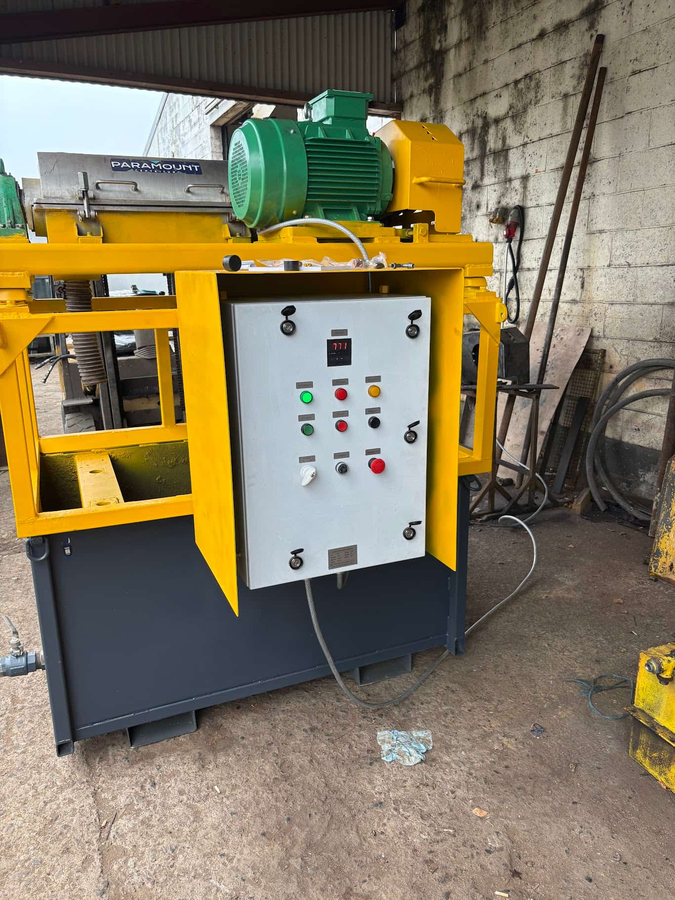 Custom electrical control panel installation for industrial machinery