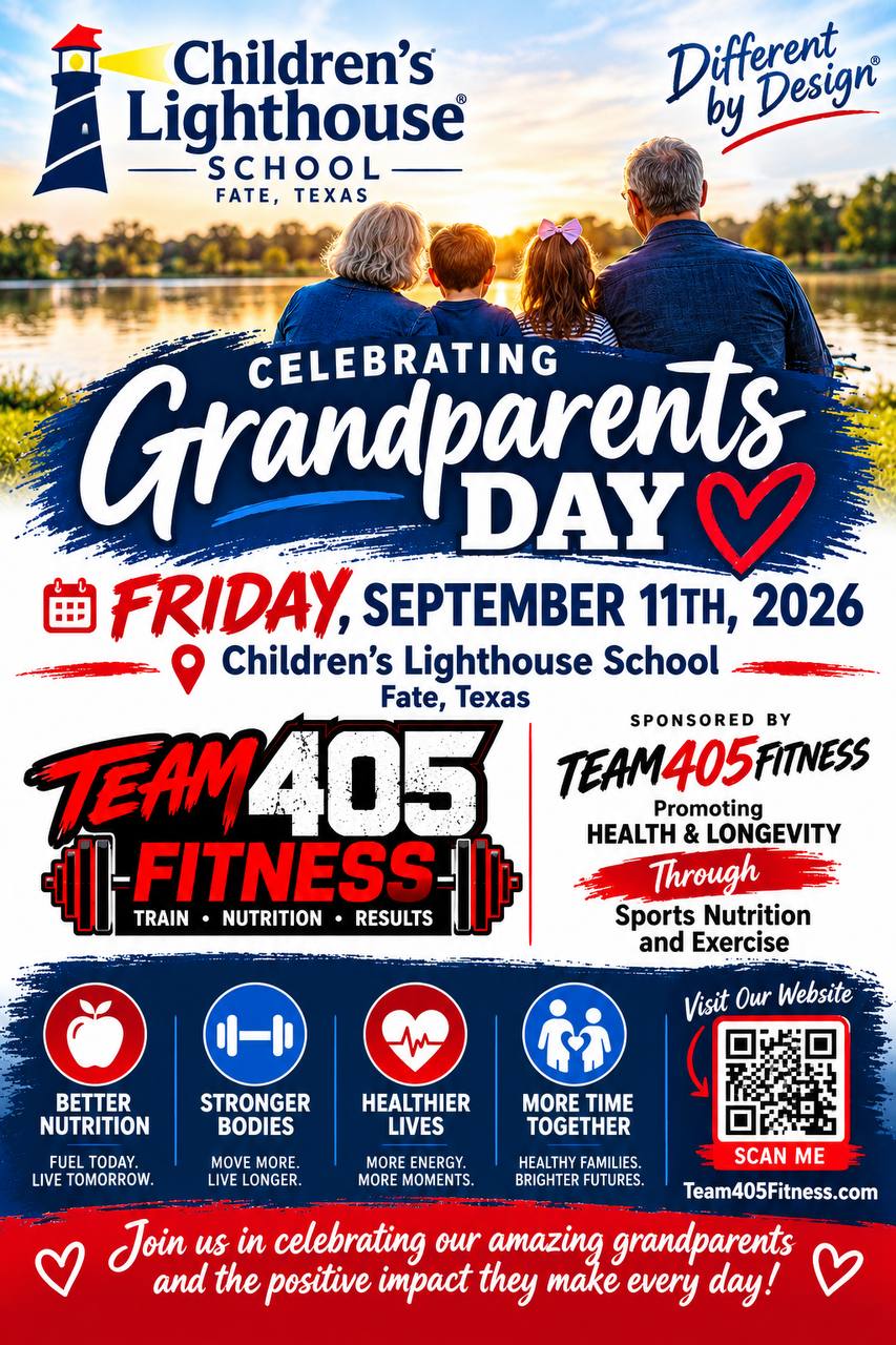 Celebrating Grandparents Day sponsored by Team 405 Fitness at Children's Lighthouse School, Fate, Texas