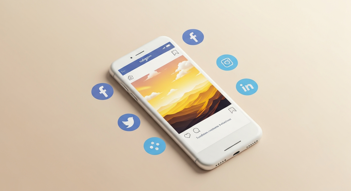 AI Social Media Content Generation - English Static Posts for Facebook & Instagram