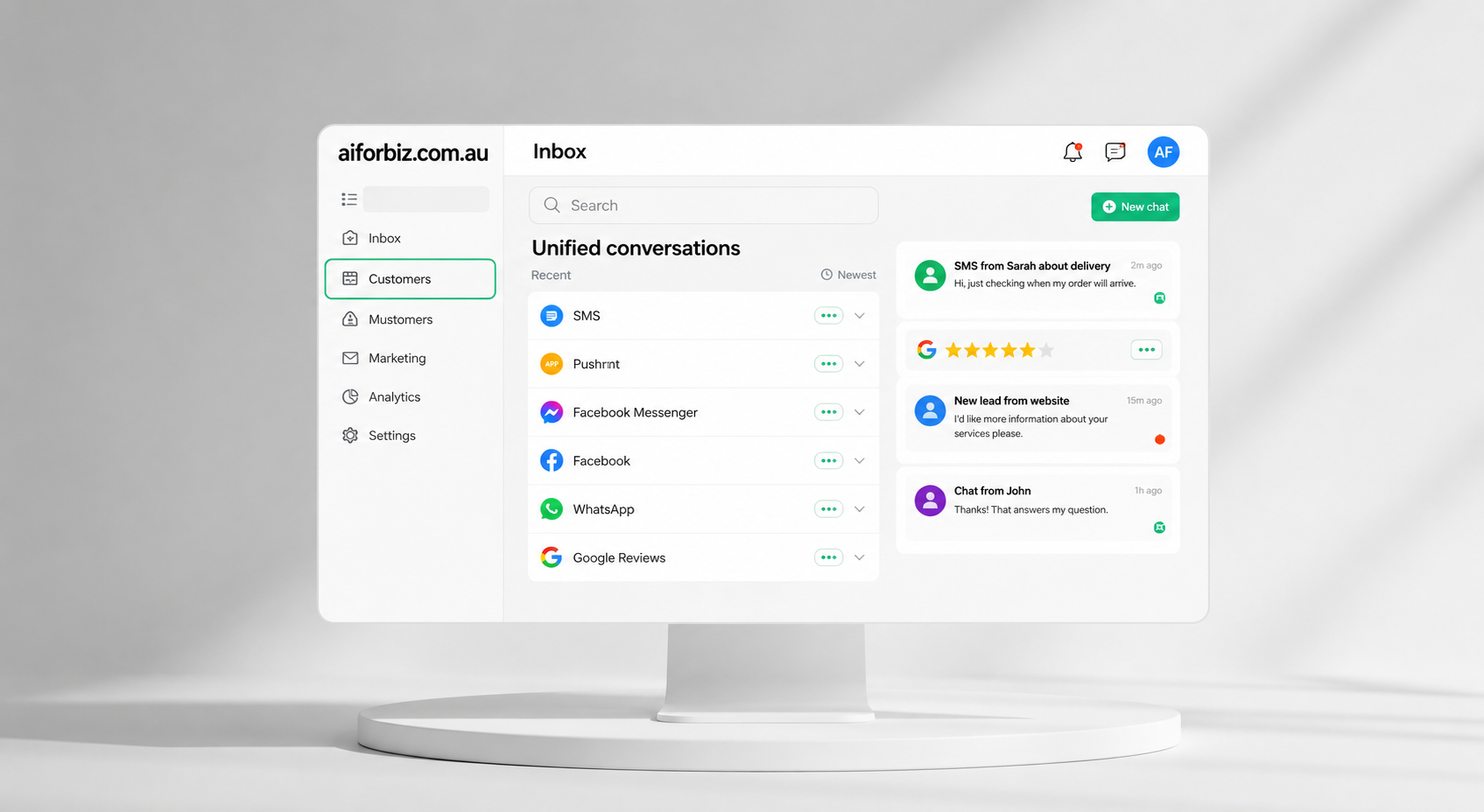 AI Dashboard Mockup