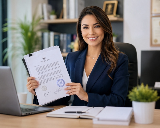 Professional translator with certified documents