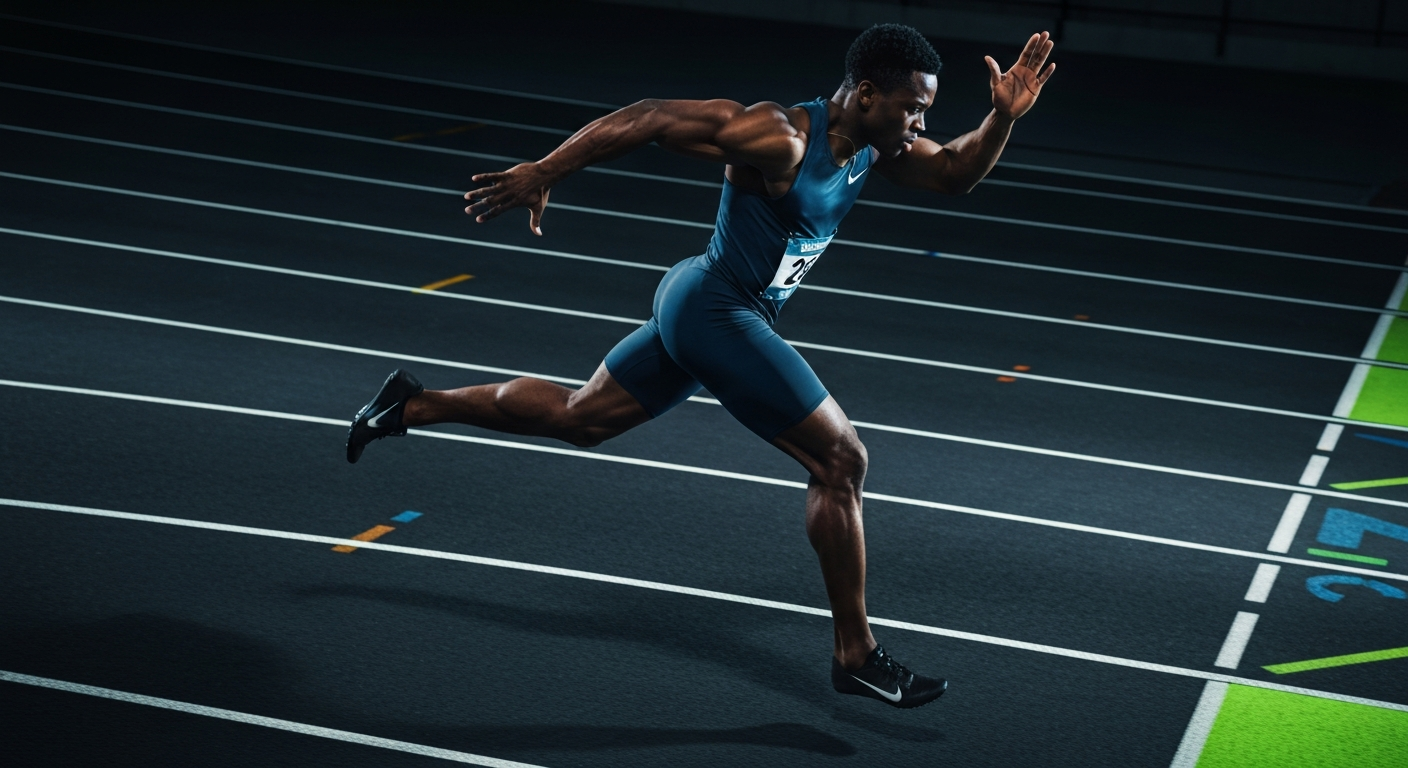 Marcus T track sprinter using LactiGo carnosine gel