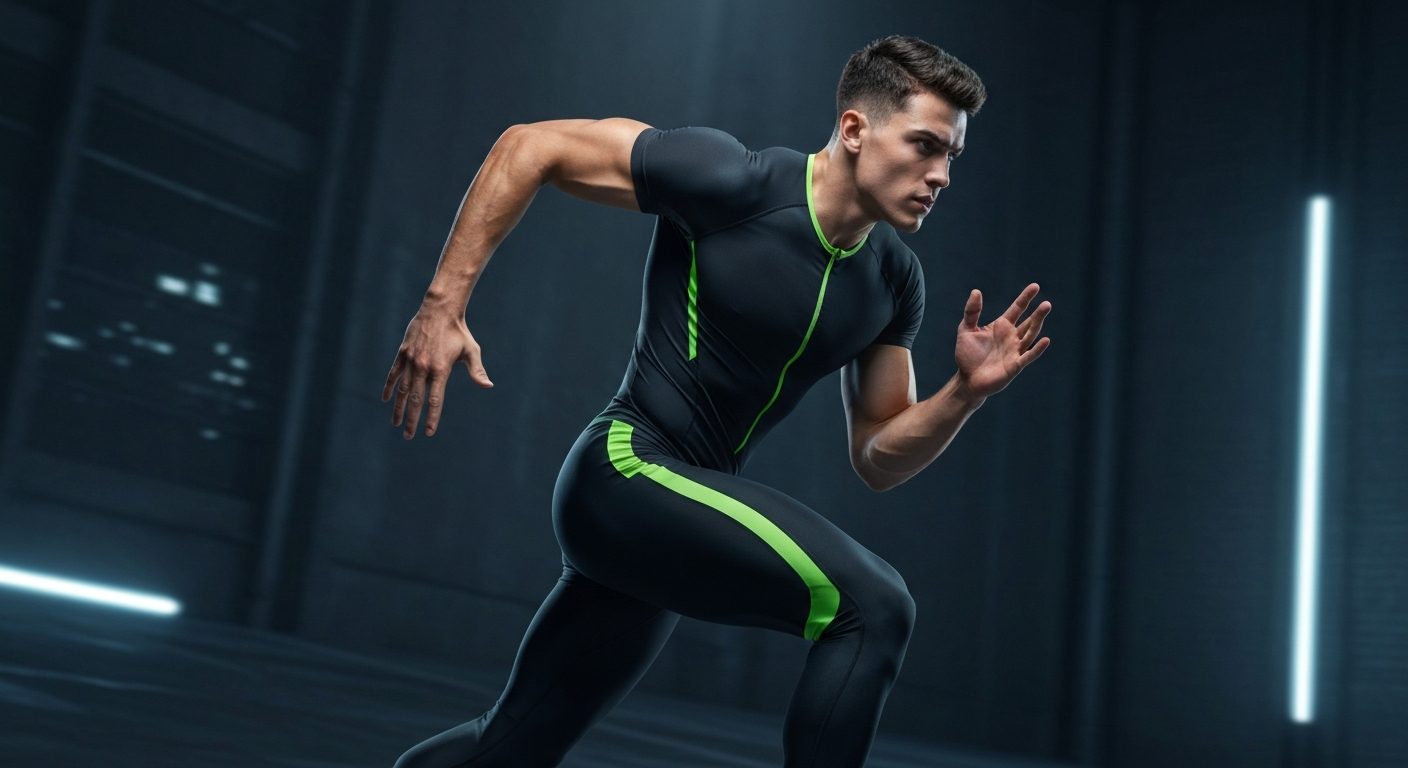 Athlete using LactiGo muscle recovery gel