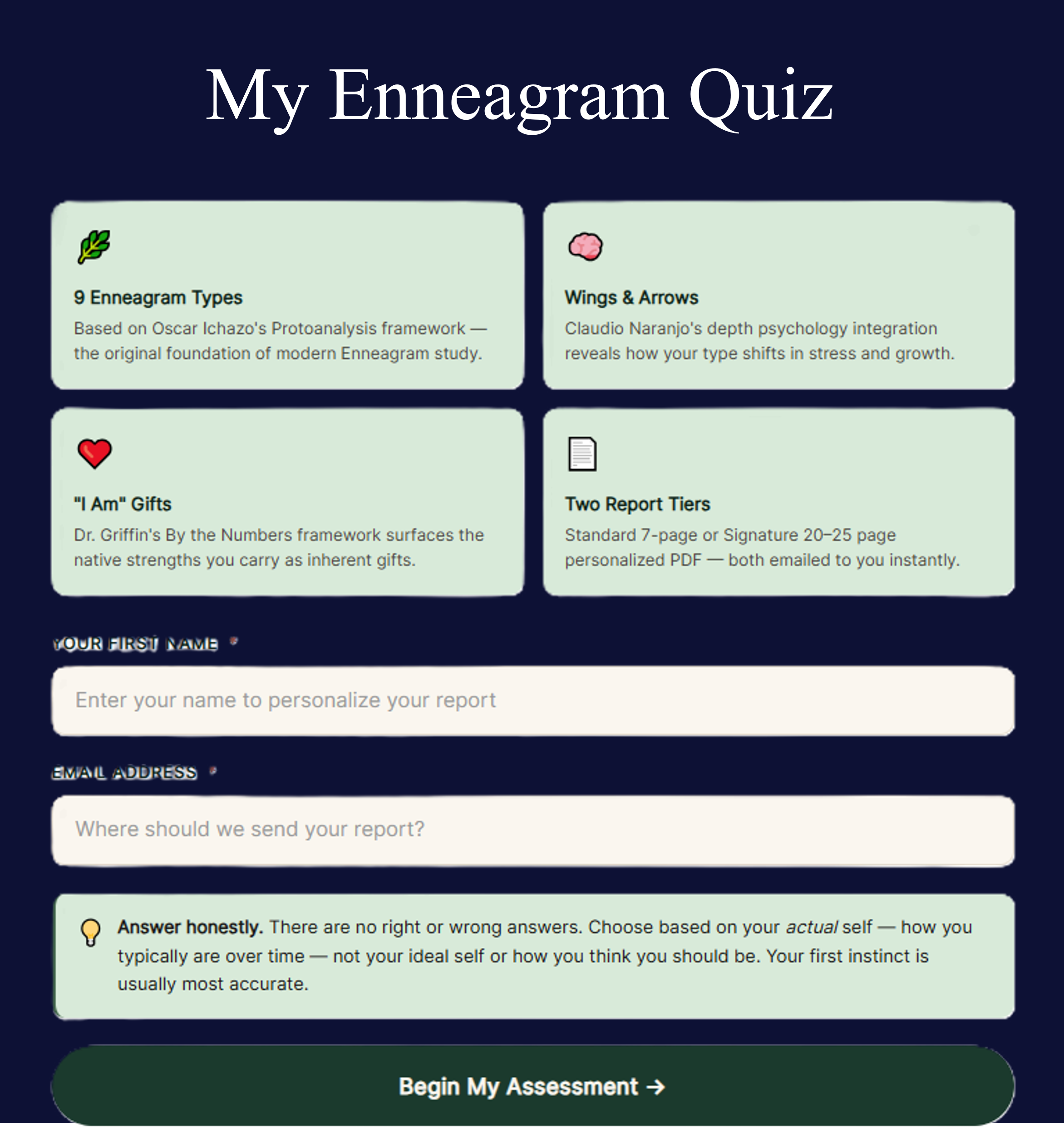 My Enneagram Quiz