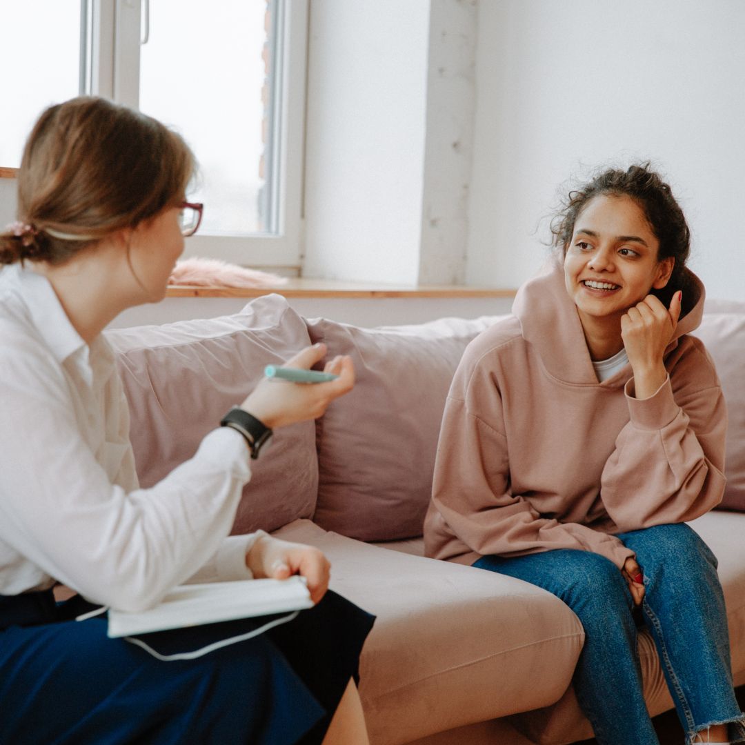 Person finding clarity and direction