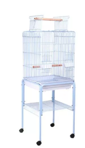כלוב עם עגלה לתוכים האכלת יד 40x40