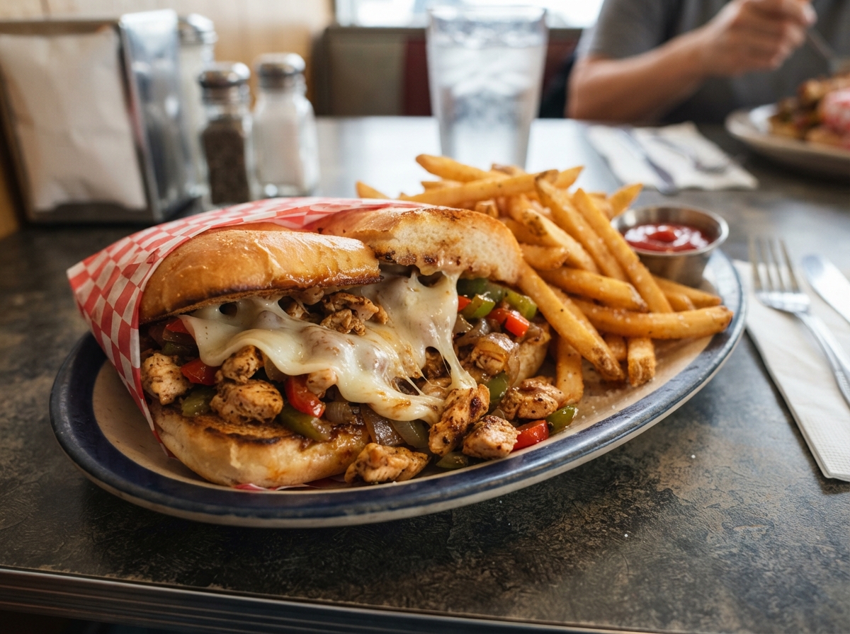 5. 1/2 Chicken Philly w/ Fries