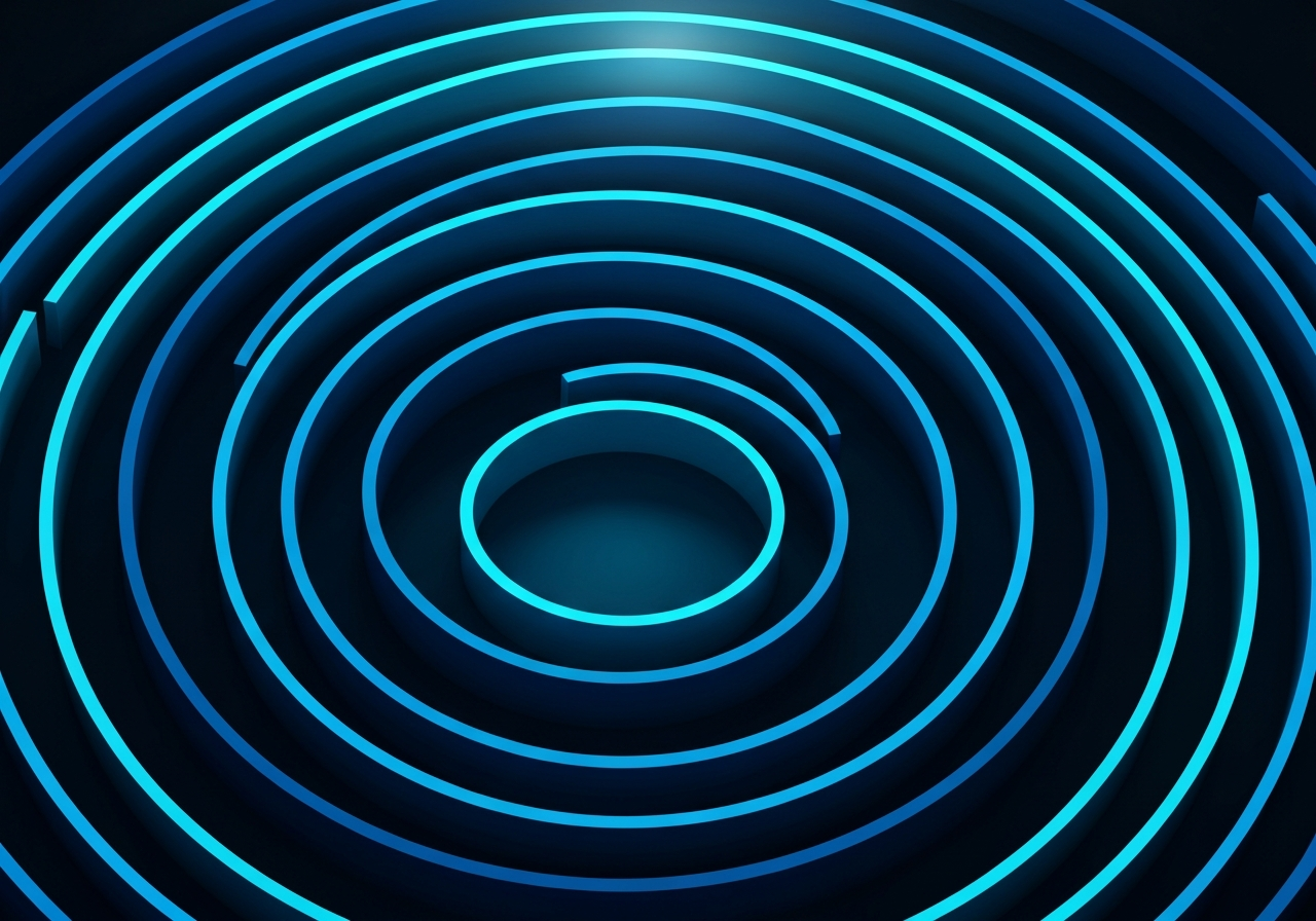 Abstract concentric circles