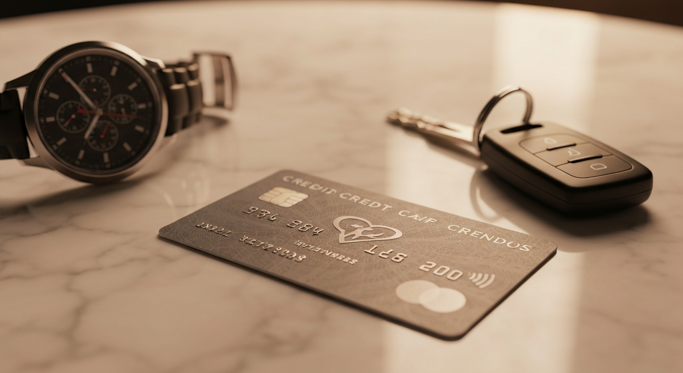 Success representation of wealth and 800+ credit score