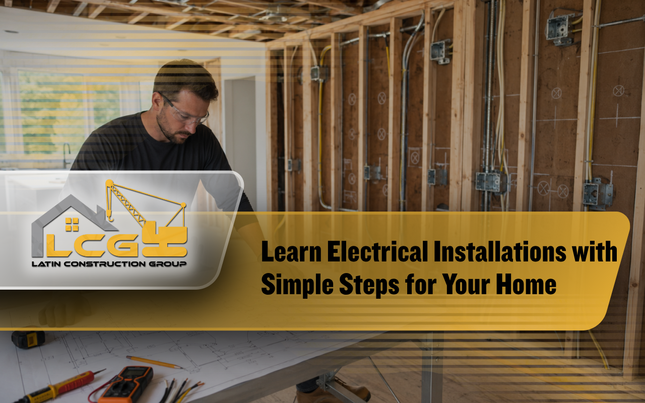 Electrical installations planned for a modern home remodeling project
