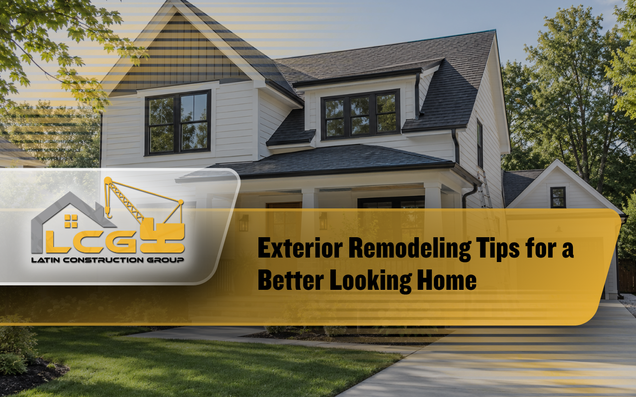 Exterior remodeling project improving the look and value of a home