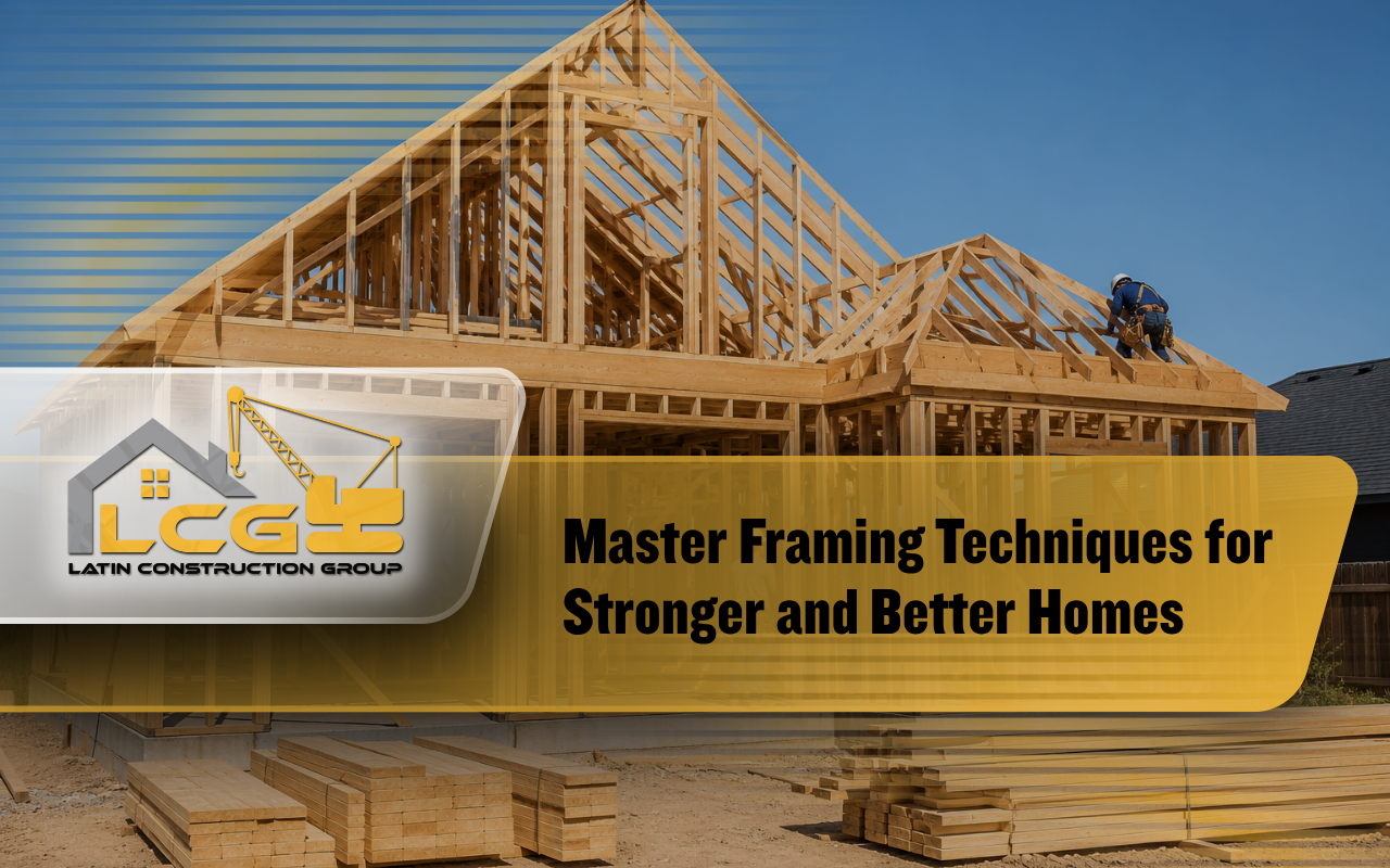 Framing structure for a strong and well-planned new home