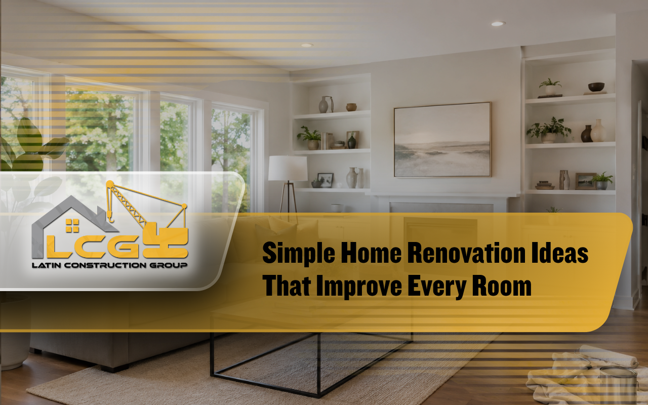 Home renovation with a bright and modern living room design