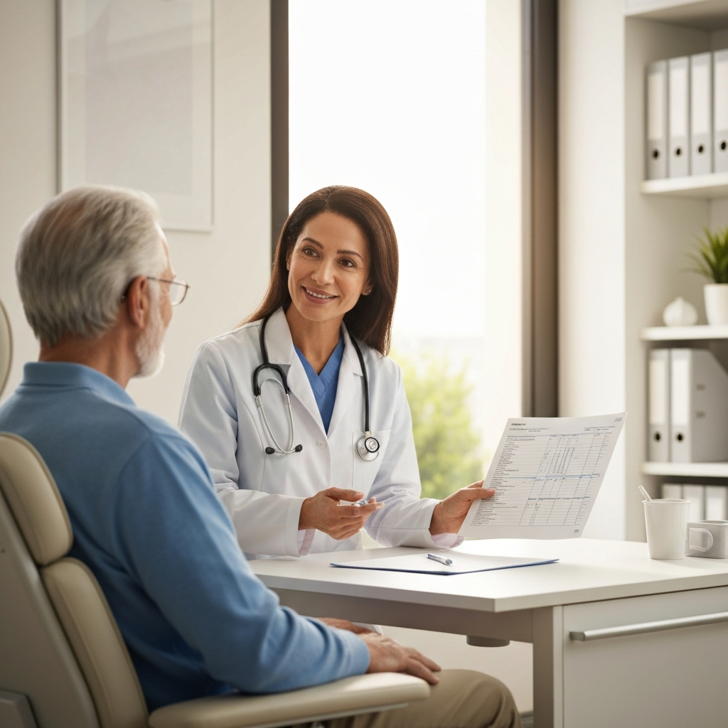 Doctor consulting with a patient