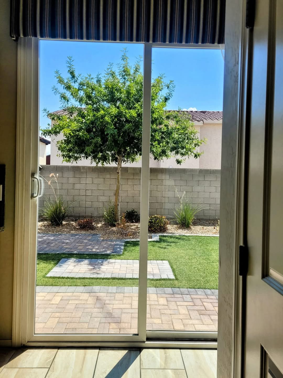 Sliding door view