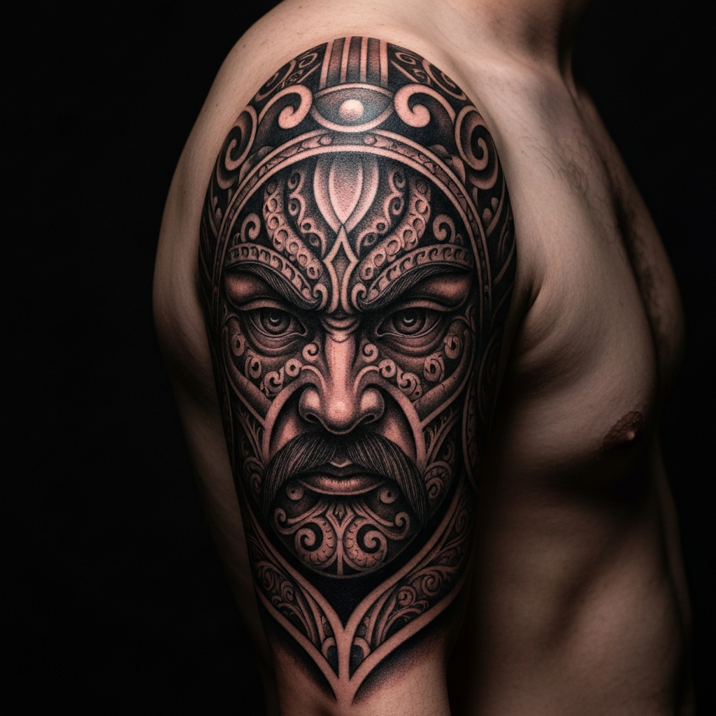 Black & Grey Realism detail