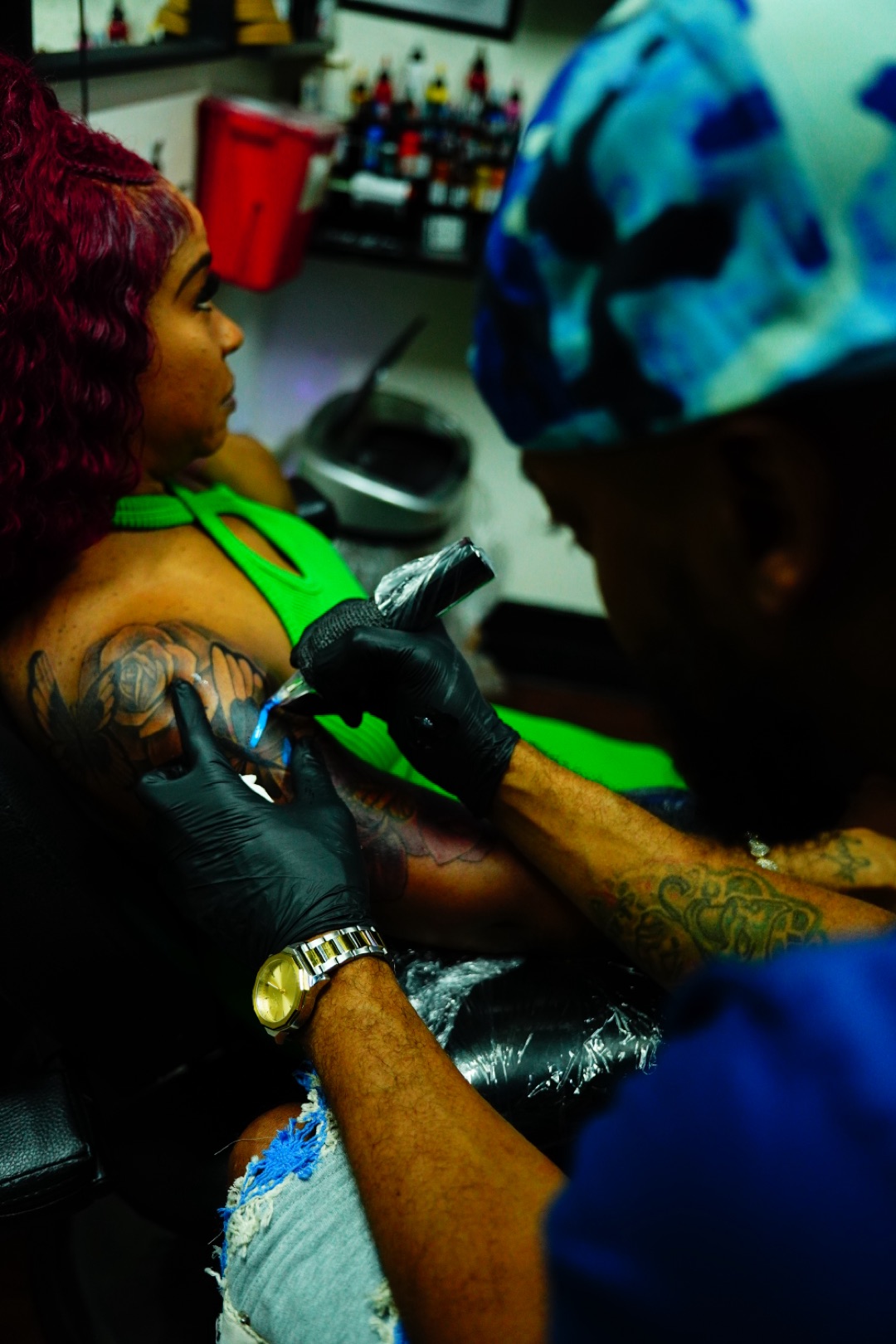 Inside Official Ink tattoo and piercing studio