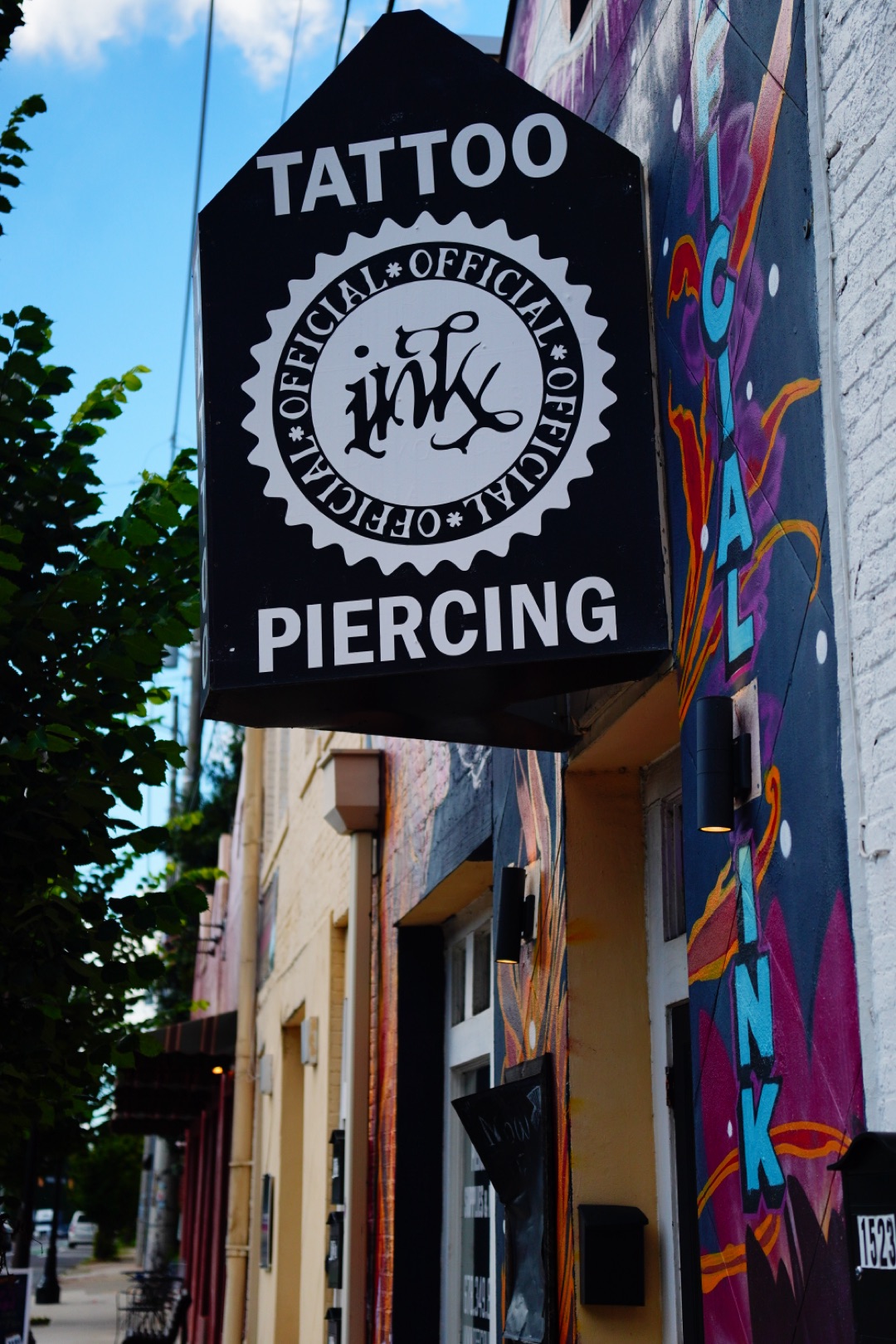 Inside Official Ink tattoo and piercing studio