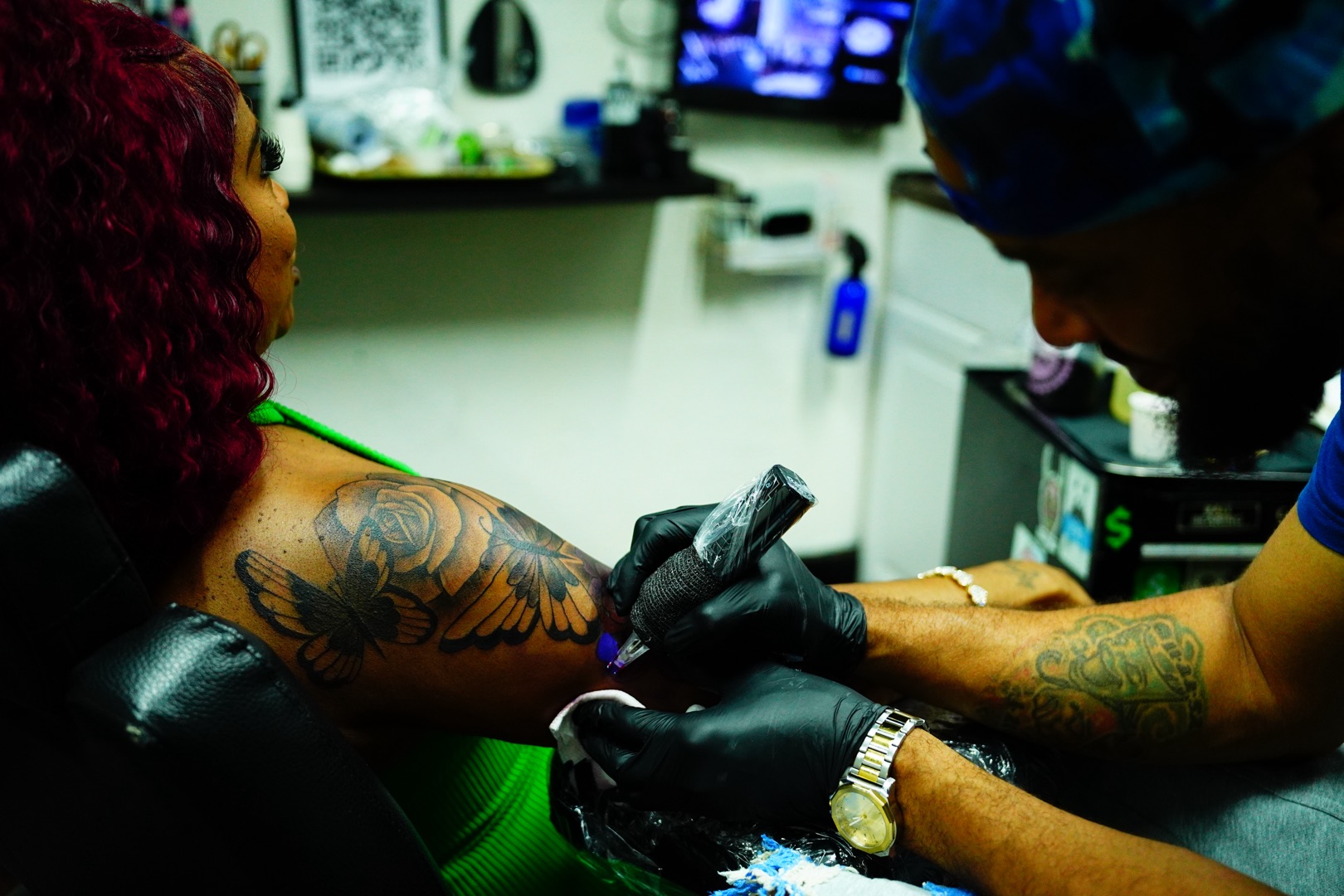 Inside Official Ink tattoo and piercing studio