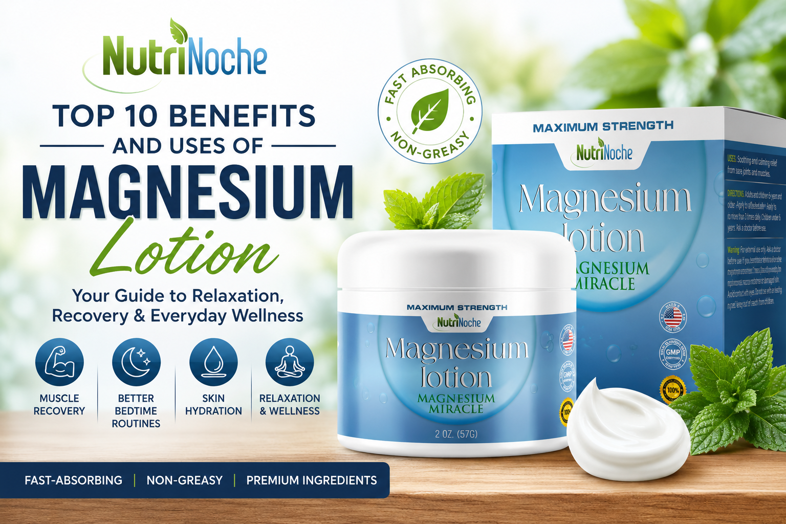 Top 10 Benefits and Uses of Magnesium Lotion