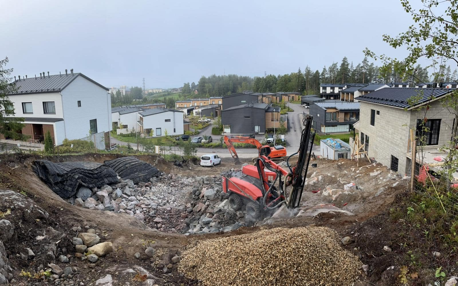 Vaativa erikoislouhintatyö Turun ja Helsingin alueella
