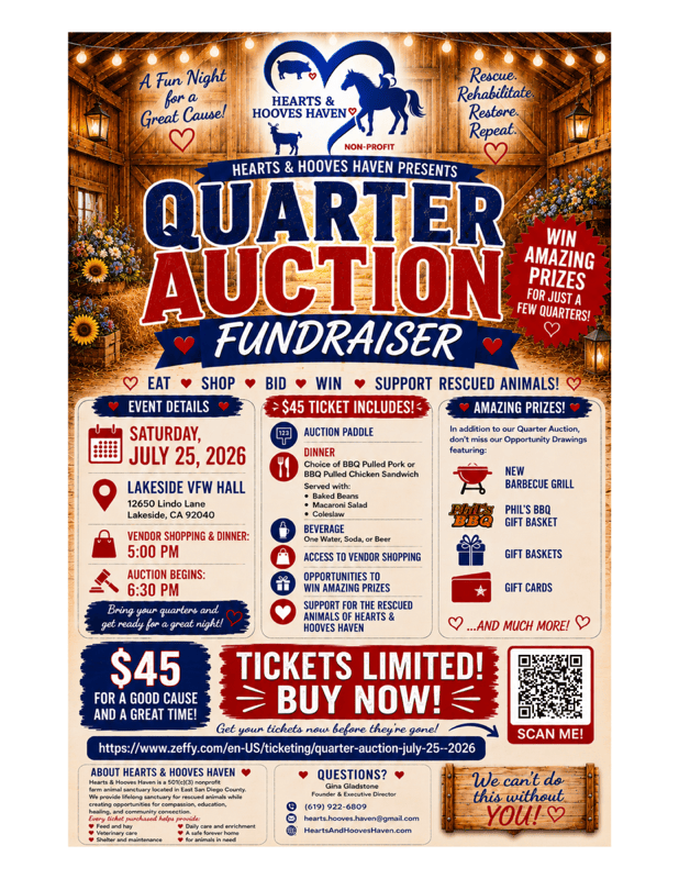 Quarter Auction Flyer