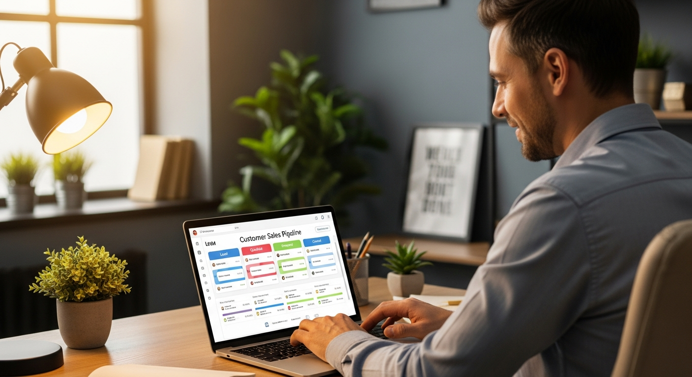 Customer Management Pipeline - CRM dashboard tracking every customer