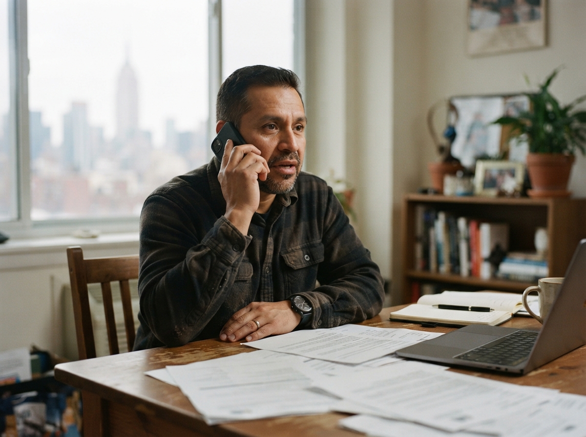 Person receiving immigration bond assistance in New York