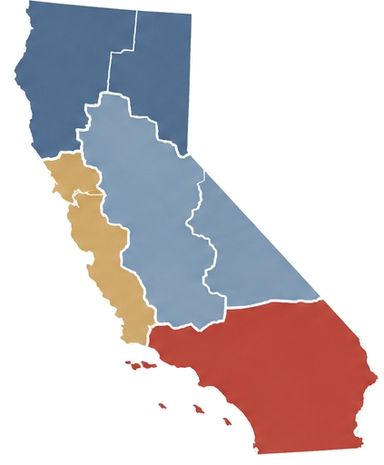 California regions map