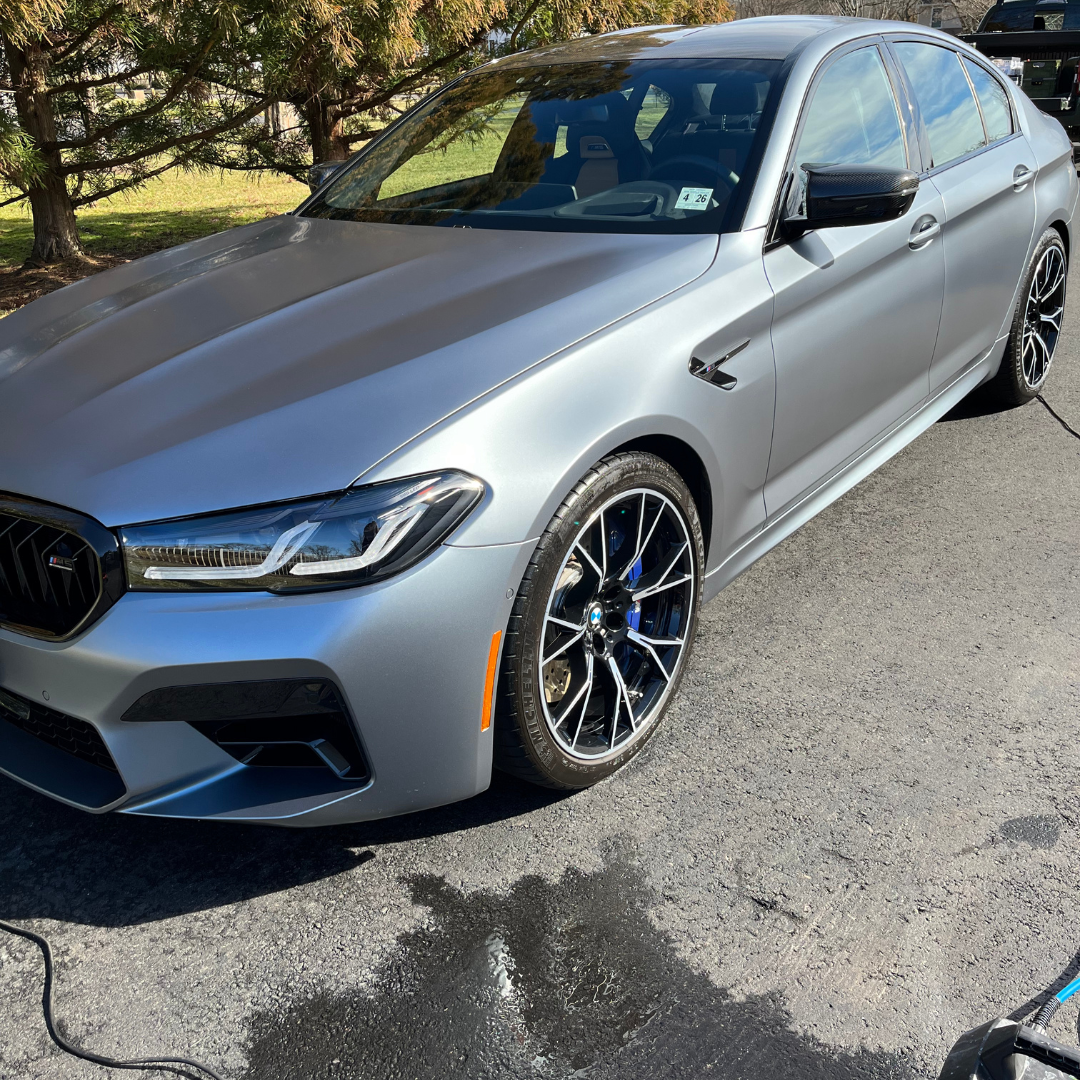 BMW M5 Matte Grey Ceramic Coating South Jersey