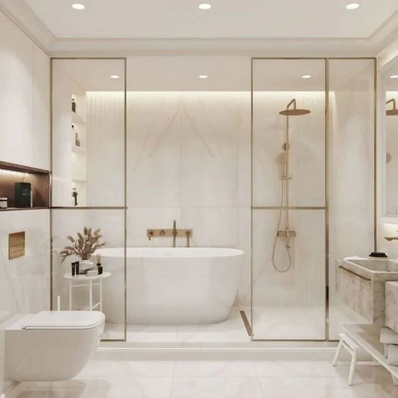Custom walk-in shower remodel Houston
