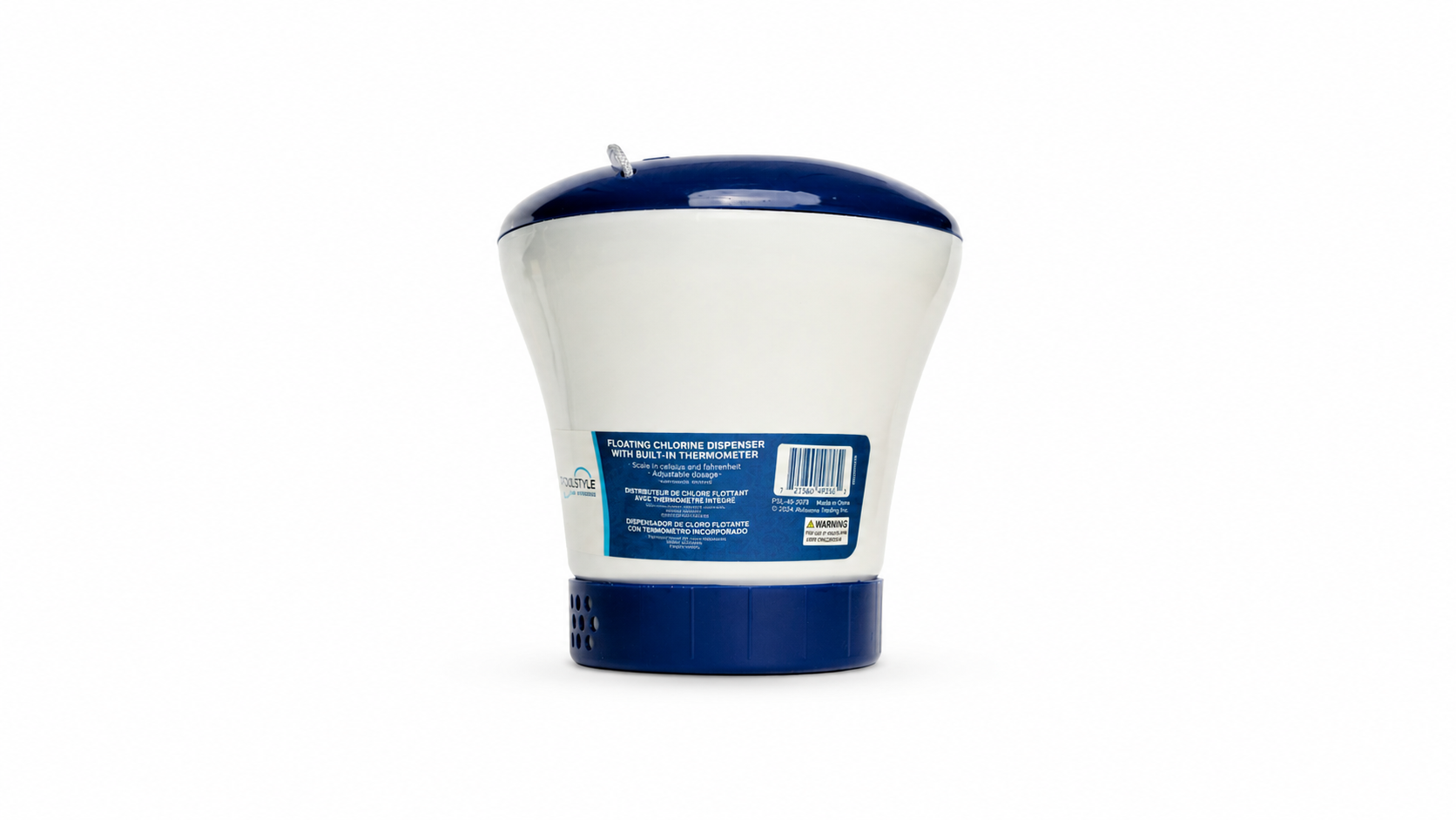 PoolStyle Floating Chlorine Dispenser with Built-In Thermometer 3